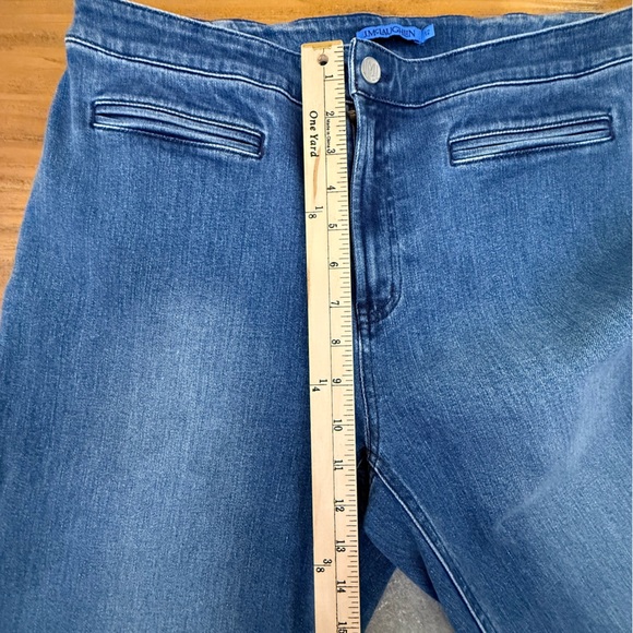 J.McLaughlin Hadleigh Wide Leg Denim Trousers Jeans Size 12 - Picture 10 of 11